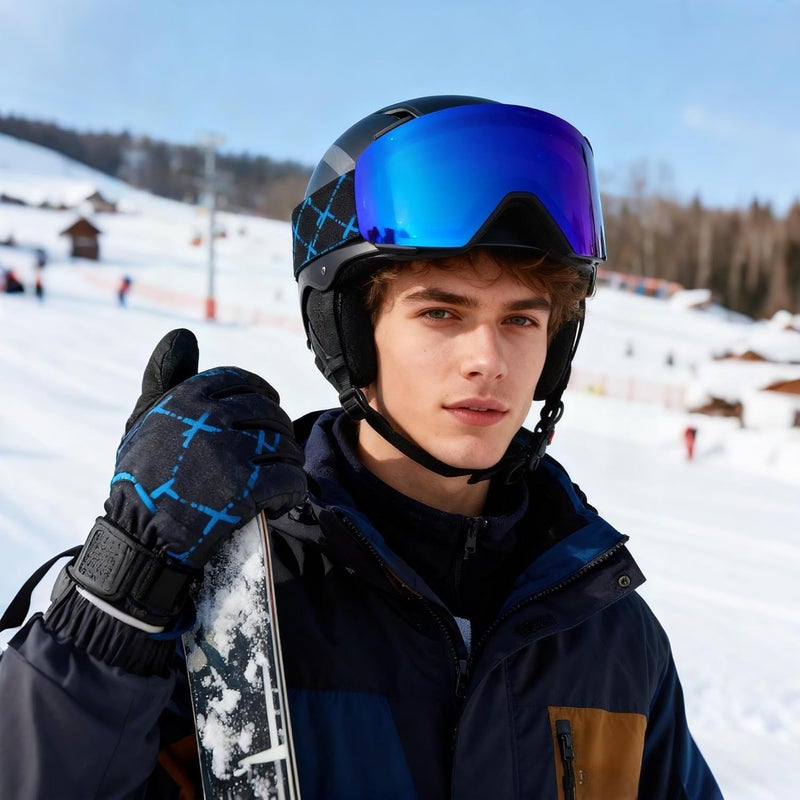 MXJ Gear Ski Goggles OTG for Women Men Adult Youth,YH693C Magnetic Snowboard Goggles,Winter Snow Goggles for Skiing Skating - Image 2